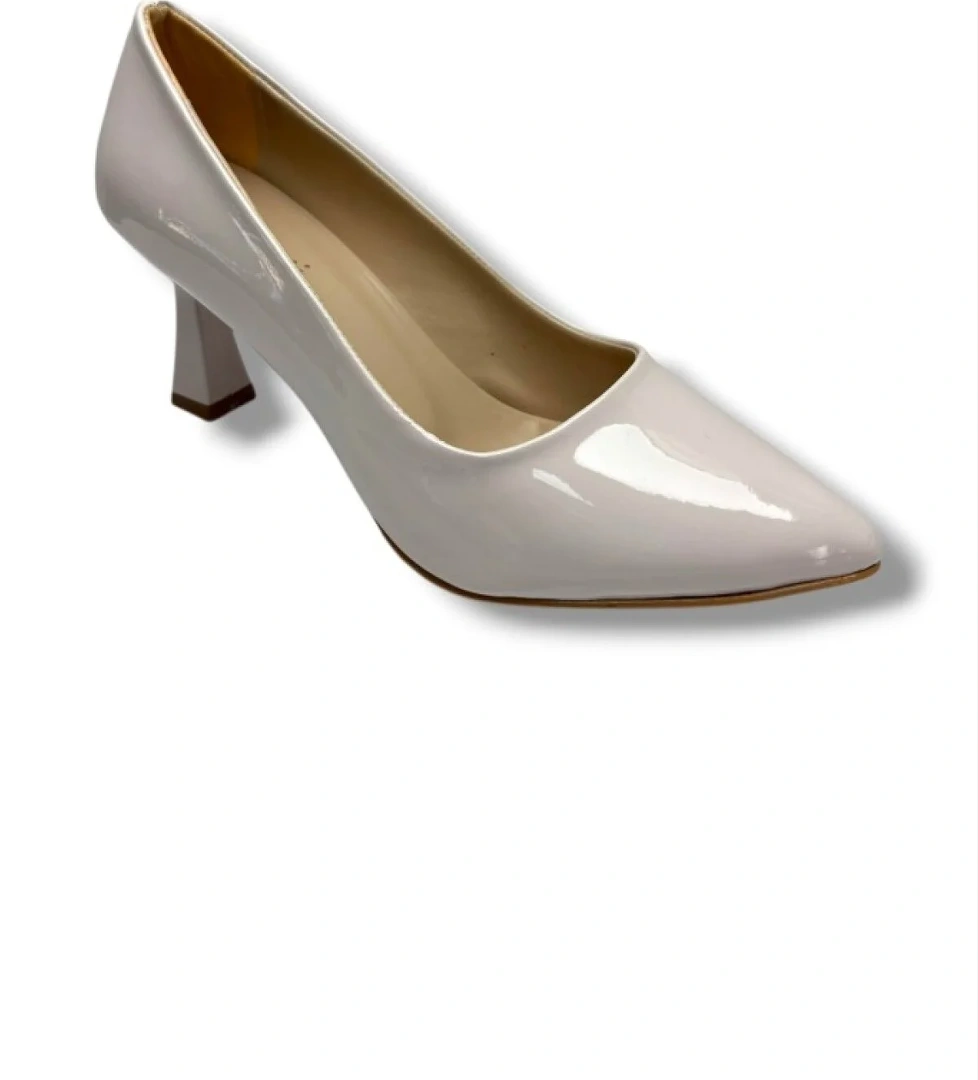 678-26 Rugan Deri İnce Topuk Kadın Ayakkabı