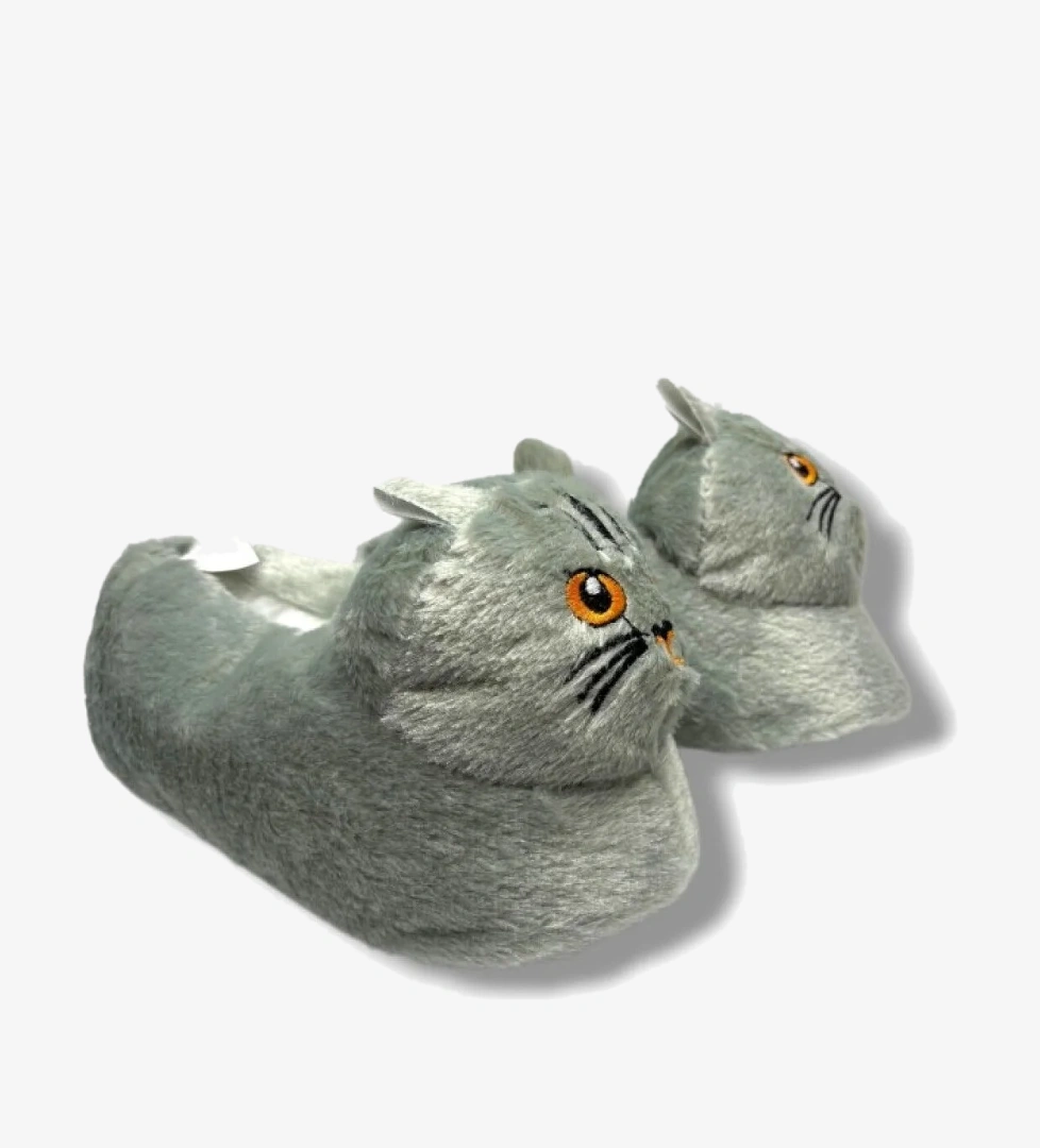 156-26 Termal Kedi Figürlü Panduf 36-40