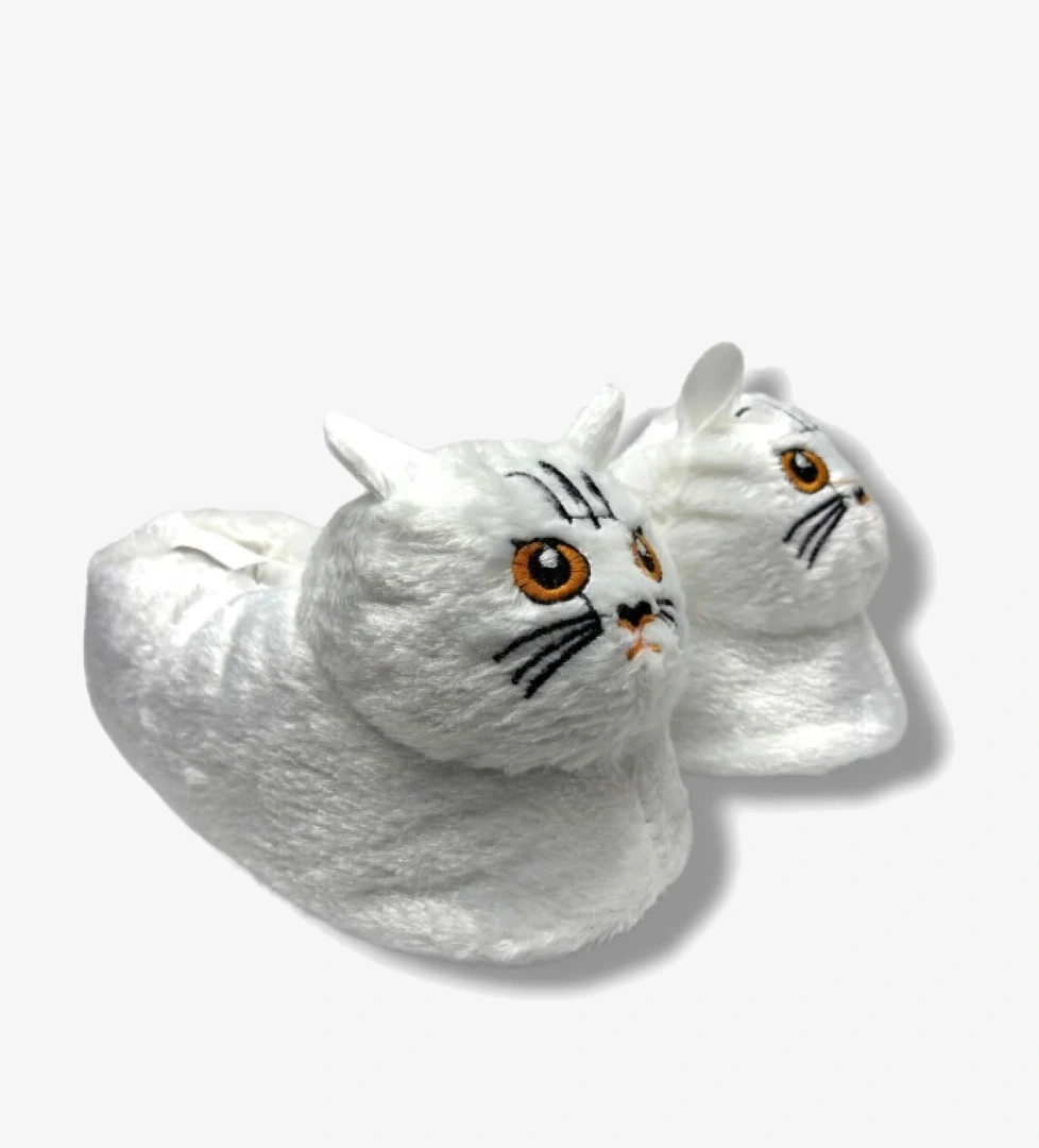 156-26 Termal Kedi Figürlü Panduf 36-40 - Görsel 1