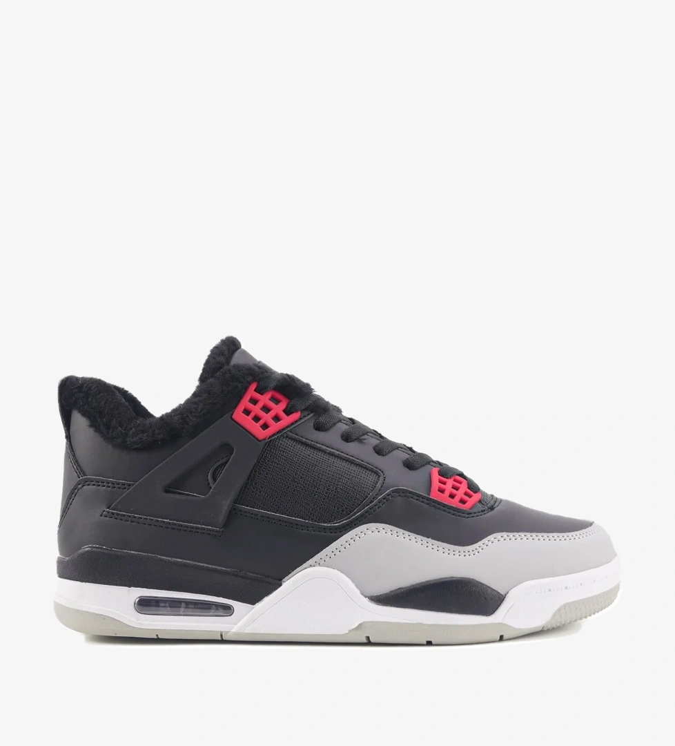 INT-MACKIE-KRK-3PR Siyah Erkek High Sneaker - Görsel 1