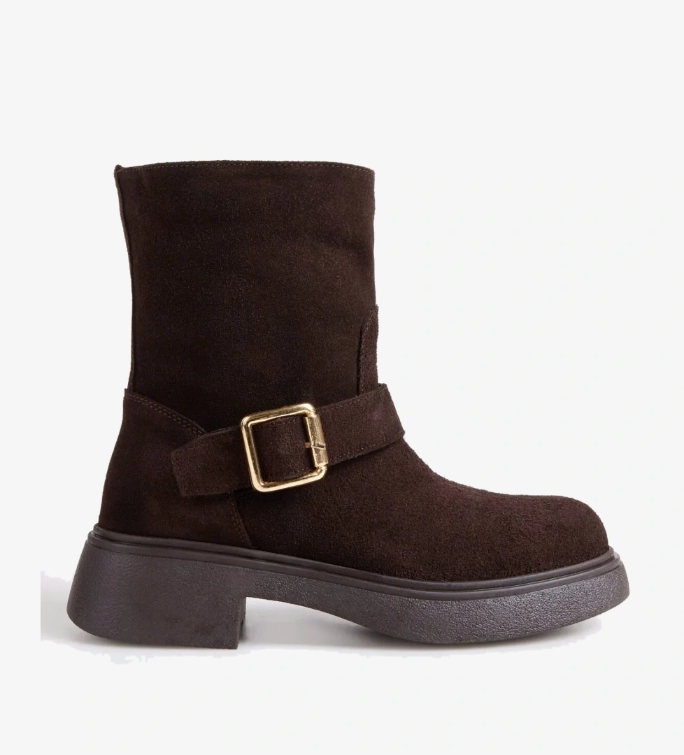 Fabrika Fabrika Kahverengi Kahve Kadın Bot D-MUDDY-LANFORD | Flo Kahverengi - 1. görsel