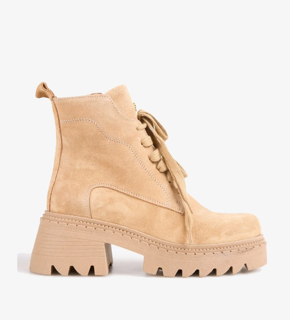 Fabrika Fabrika Kahverengi Camel Kadın Bot D-ELLERY-DEVIN | Flo Kahverengi - 1. görsel