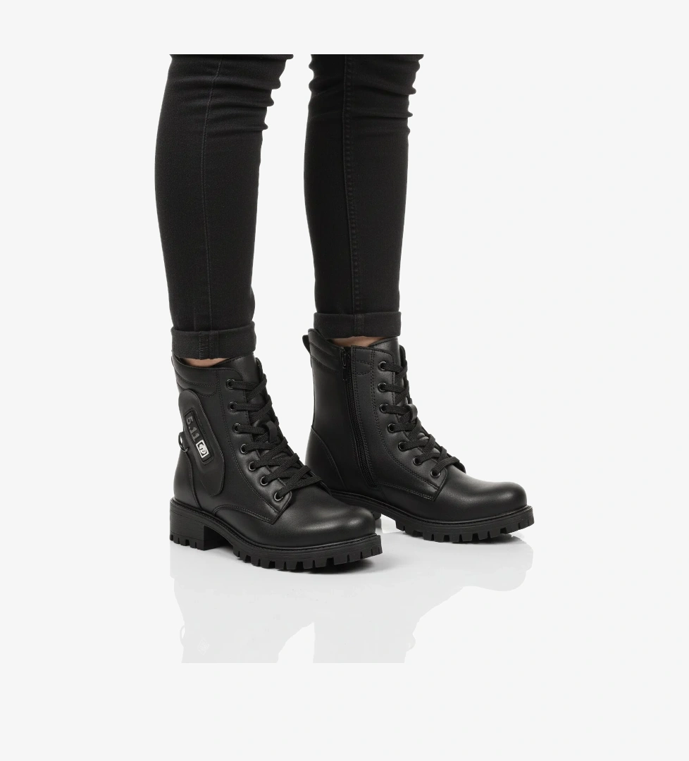 A Spor Siyah A Spor Aspor İçi Polarlı Fermuarlı Kadın Topuklu Bot