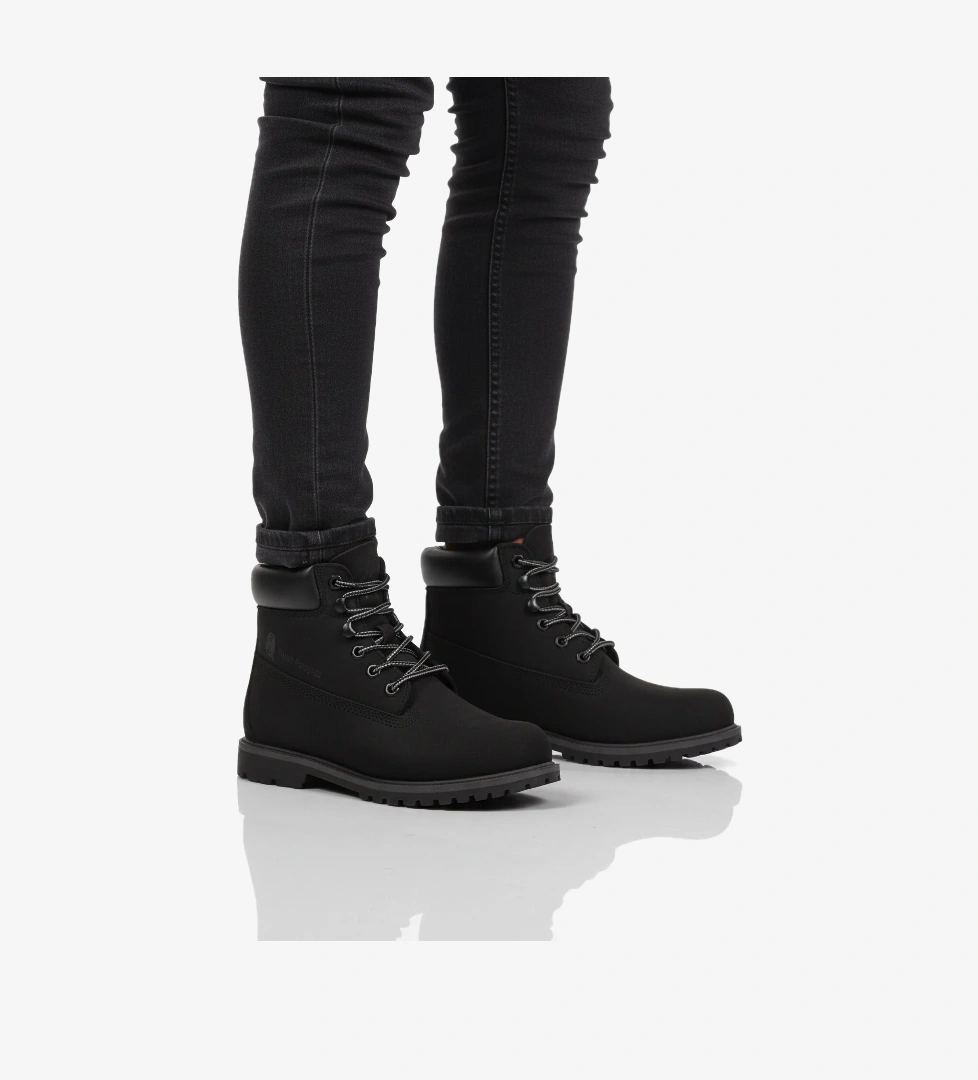 A Spor A Spor Aspor Siyah Nubuk Hakiki Deri Unisex Worker Bot Flo'da! Siyah - 1. görsel