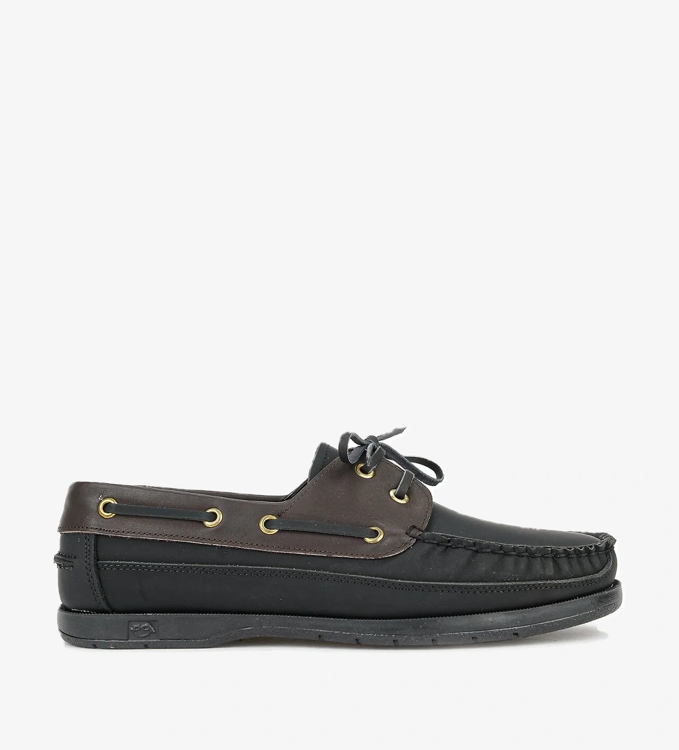 Hakiki Deri Erkek Günlük Ayakkabı 153423Z292 Siyah-Kahve