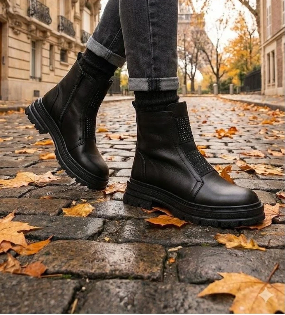 Mehmet Mete 1016 Rahat Sıcak Astar Kaymaz Taban Hakiki Deri Kadın Bot model görseli