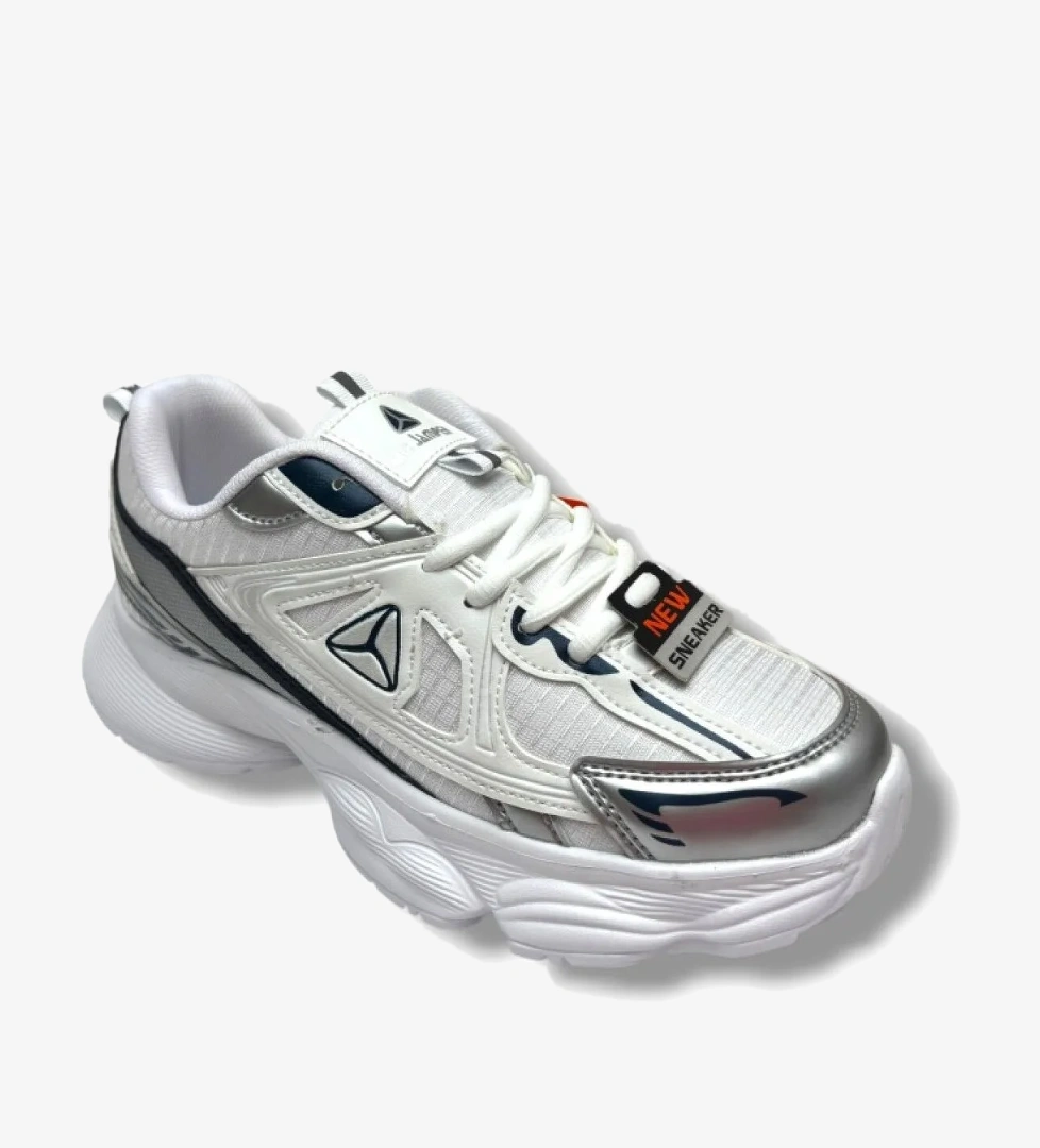 Marco Jamper 2411-26 Cilt Deri Anorak Anatomik Sneaker Beyaz Gümüş 36-40 model görseli