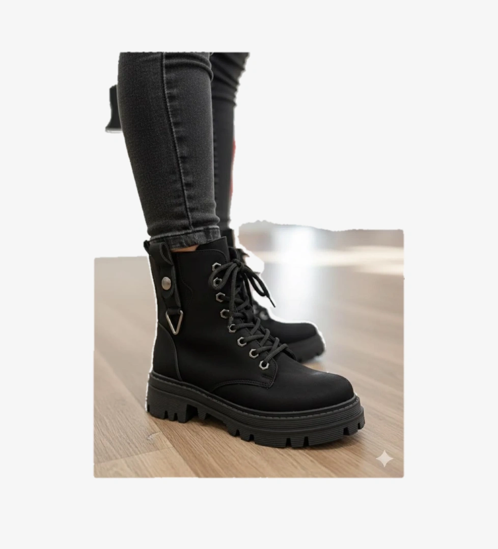 514532 Kadın Postal Siyah Bot - Görsel 1