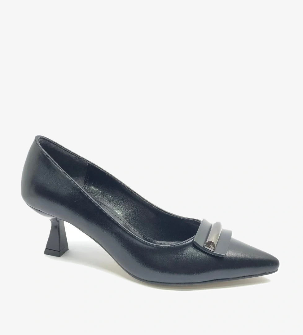 5 Cm Topuk Toka Detaylı Stiletto Kadın Ayakkabı