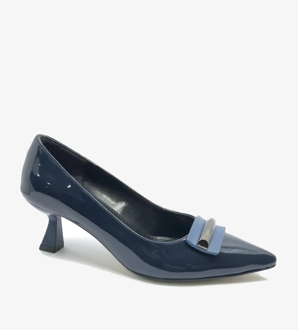 Feles 5 Cm Topuk Toka Detaylı Stiletto Kadın Ayakkabı model görseli