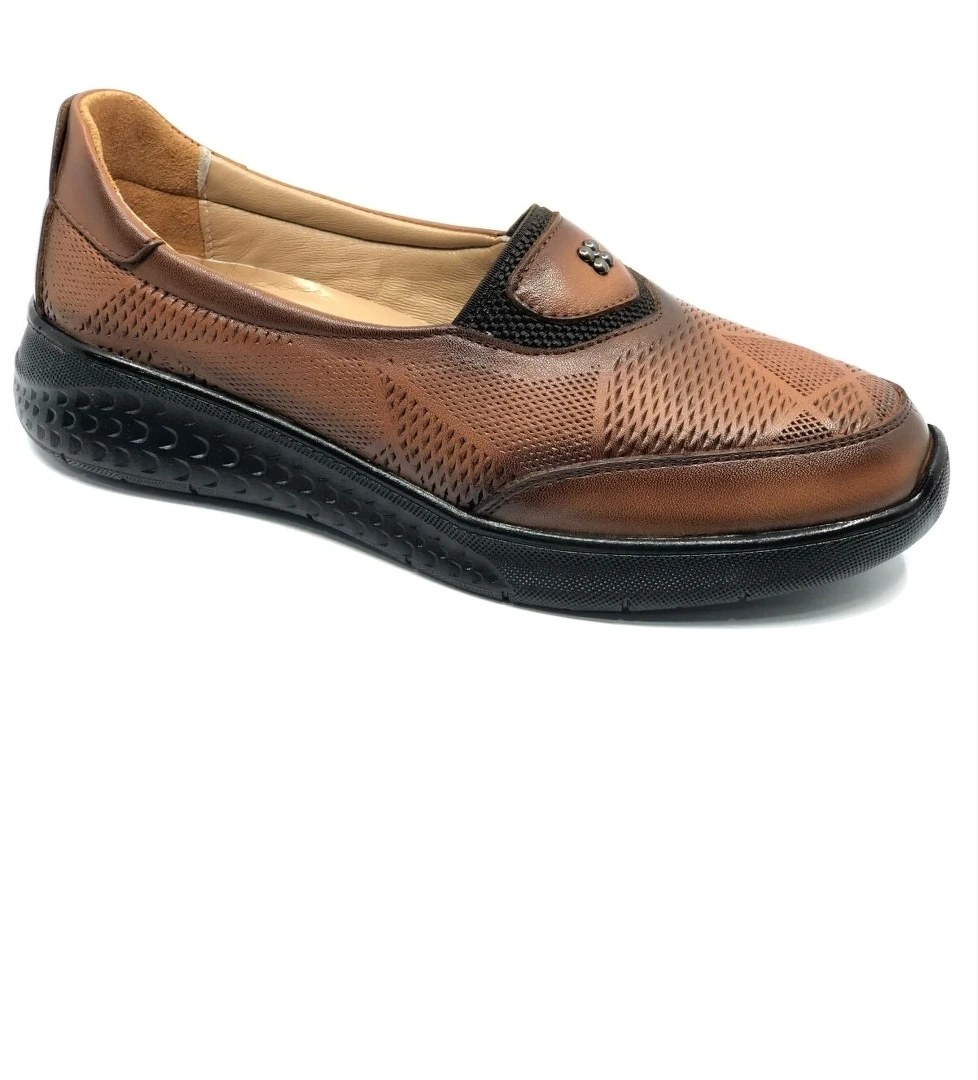 Alfalotti 401 Hakiki Deri Ortopedik Kadın Casual Ayakkabı - Görsel 1