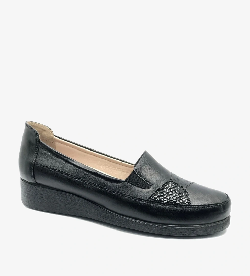 315210 Dr.Tavsiyeli İçi %100 Deri 42 numara Anne Kadın Babet Ayakkabı - Görsel 1