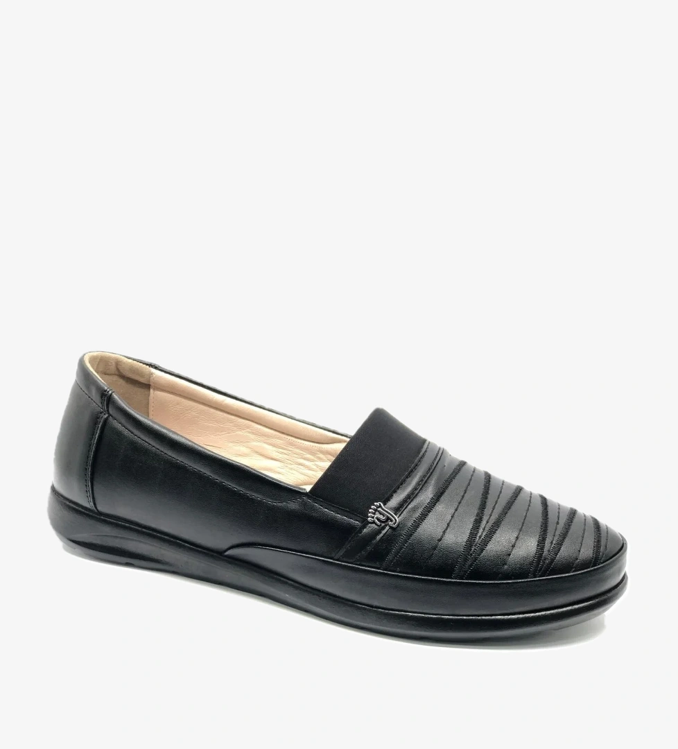 3153036 Dr.Tavsiyeli İçi %100 Deri 41 numara Anne Kadın Babet Ayakkabı - Görsel 1