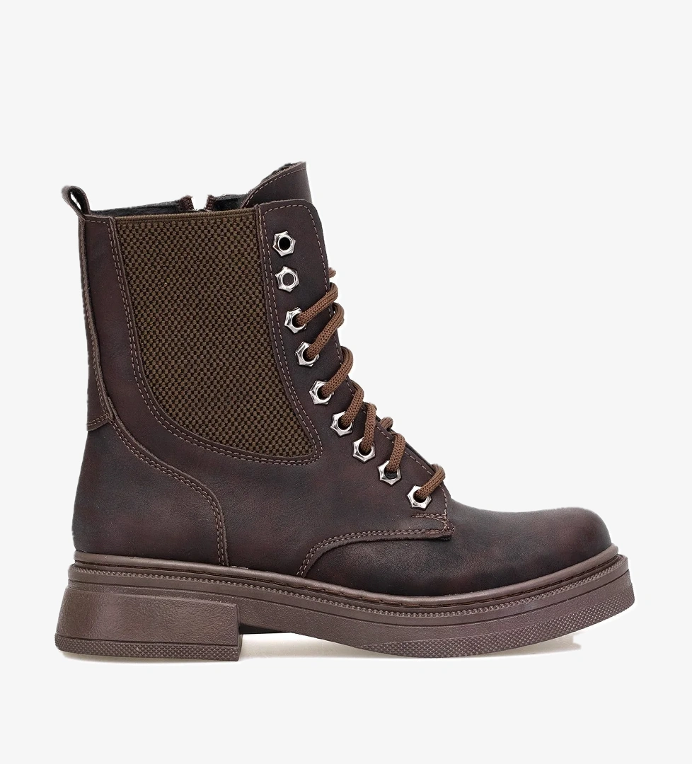 Ayakkabı Fuarı Elit Ozrsl902n Kadın Klasik Bot Siyah Kahverengi model görseli