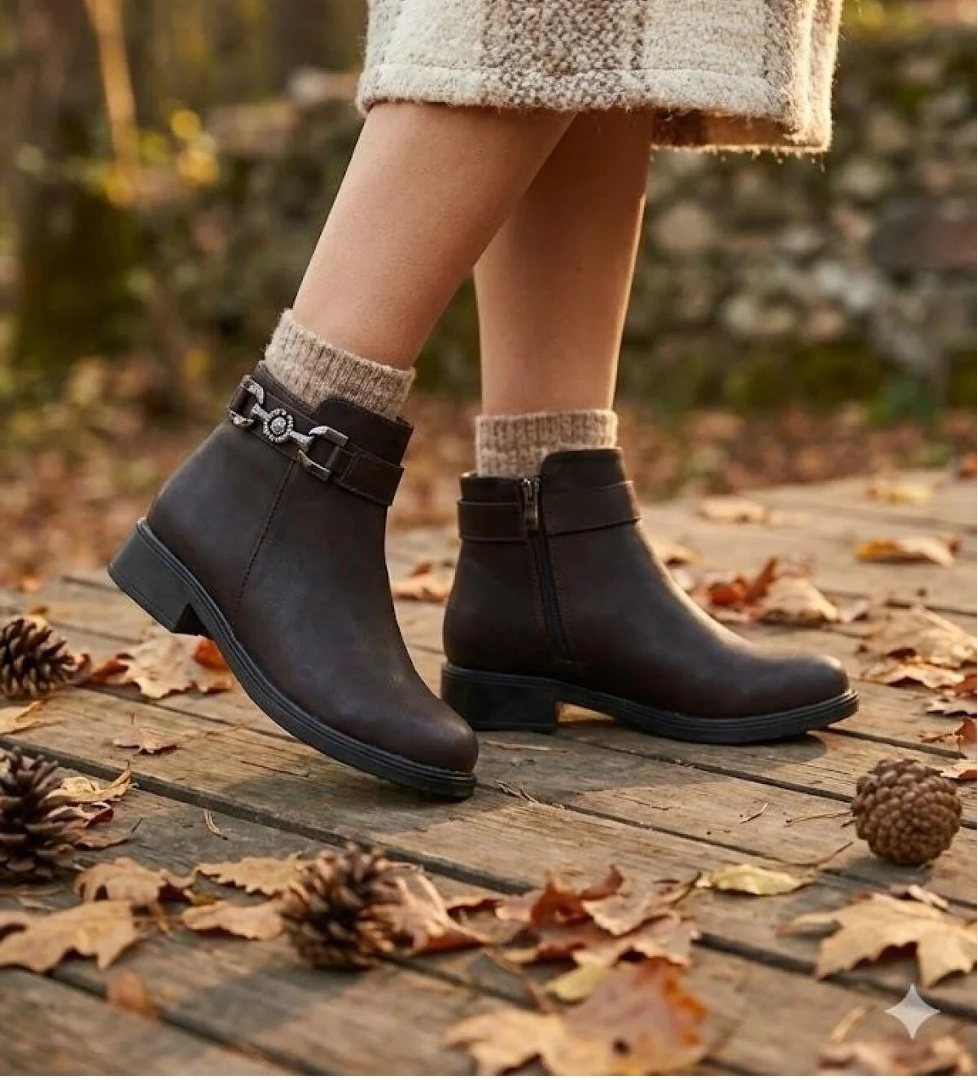 Fort 1091 Rahat Toka Detaylı Kaymaz Taban Sıcak Astar Kadın Bot model görseli