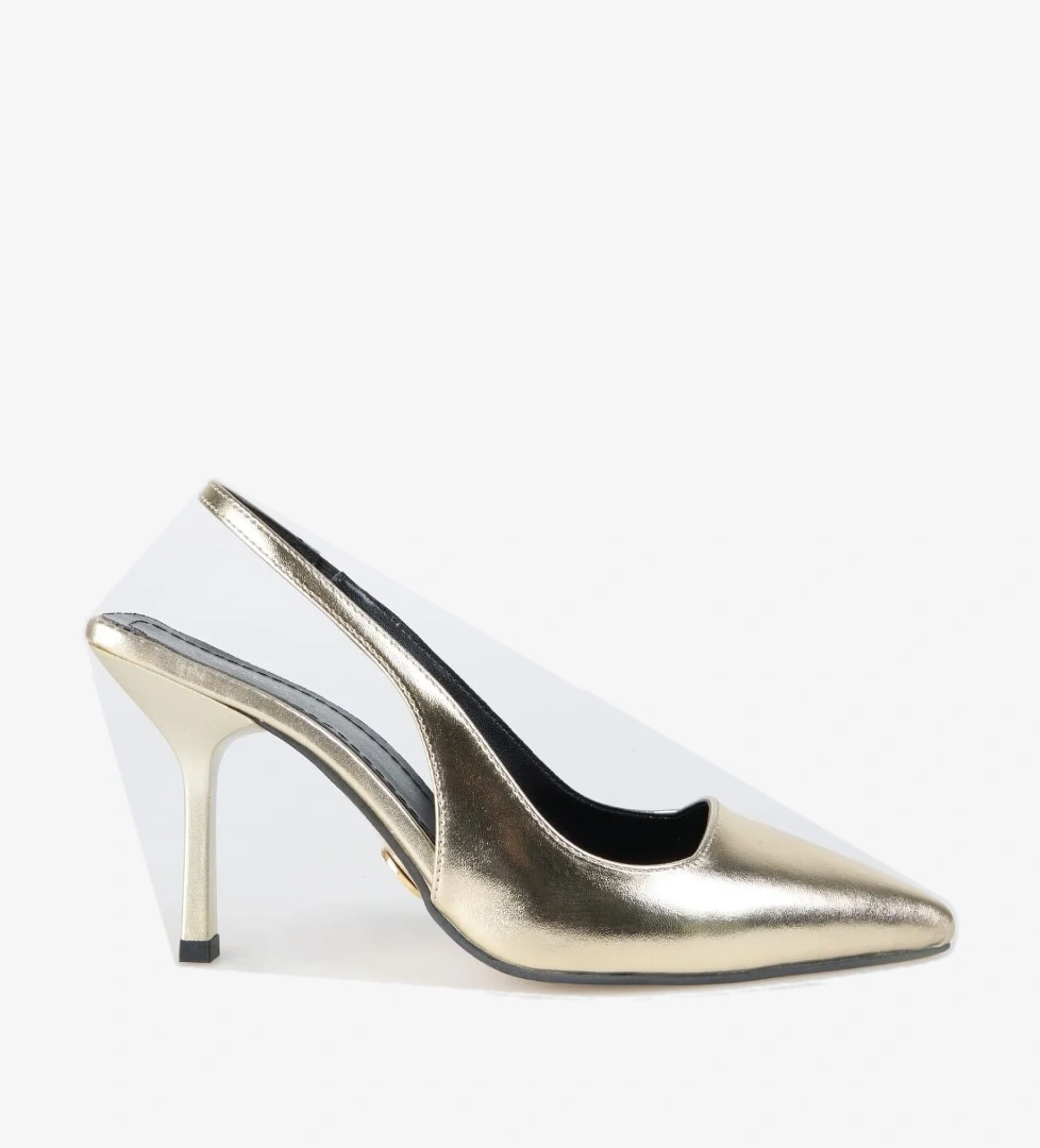 Fabrika Fabrika Altın Kadın Topuklu Ayakkabı LINOS | Flo Altın - 1. görsel