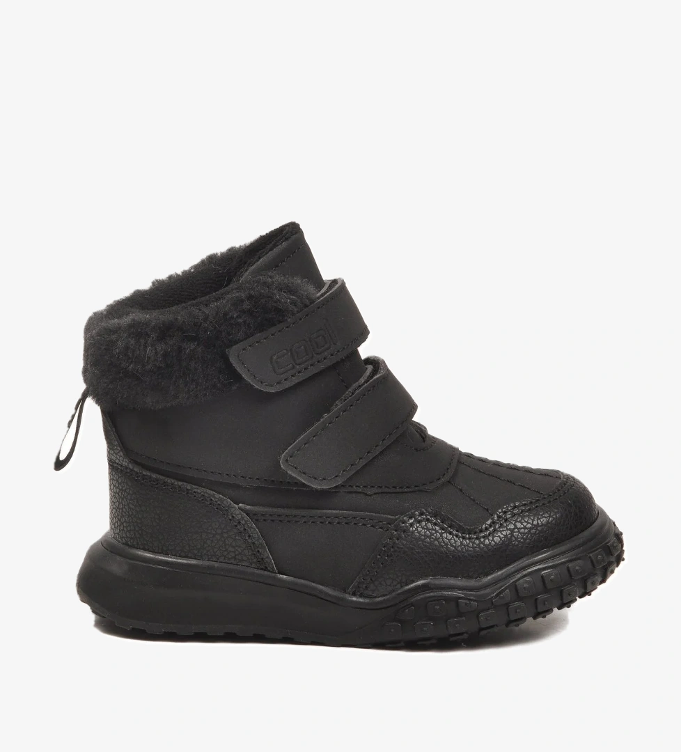 Siyah Cırtlı Kaymaz Taban Unisex Çocuk Bot Shade B