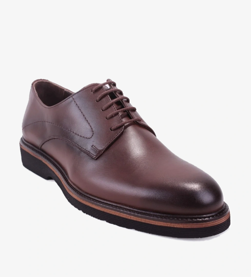 Dagoster Dma08-623 Kahve Siyah Ortopedik Günlük Klasik Erkek Deri Ayakkabı model görseli