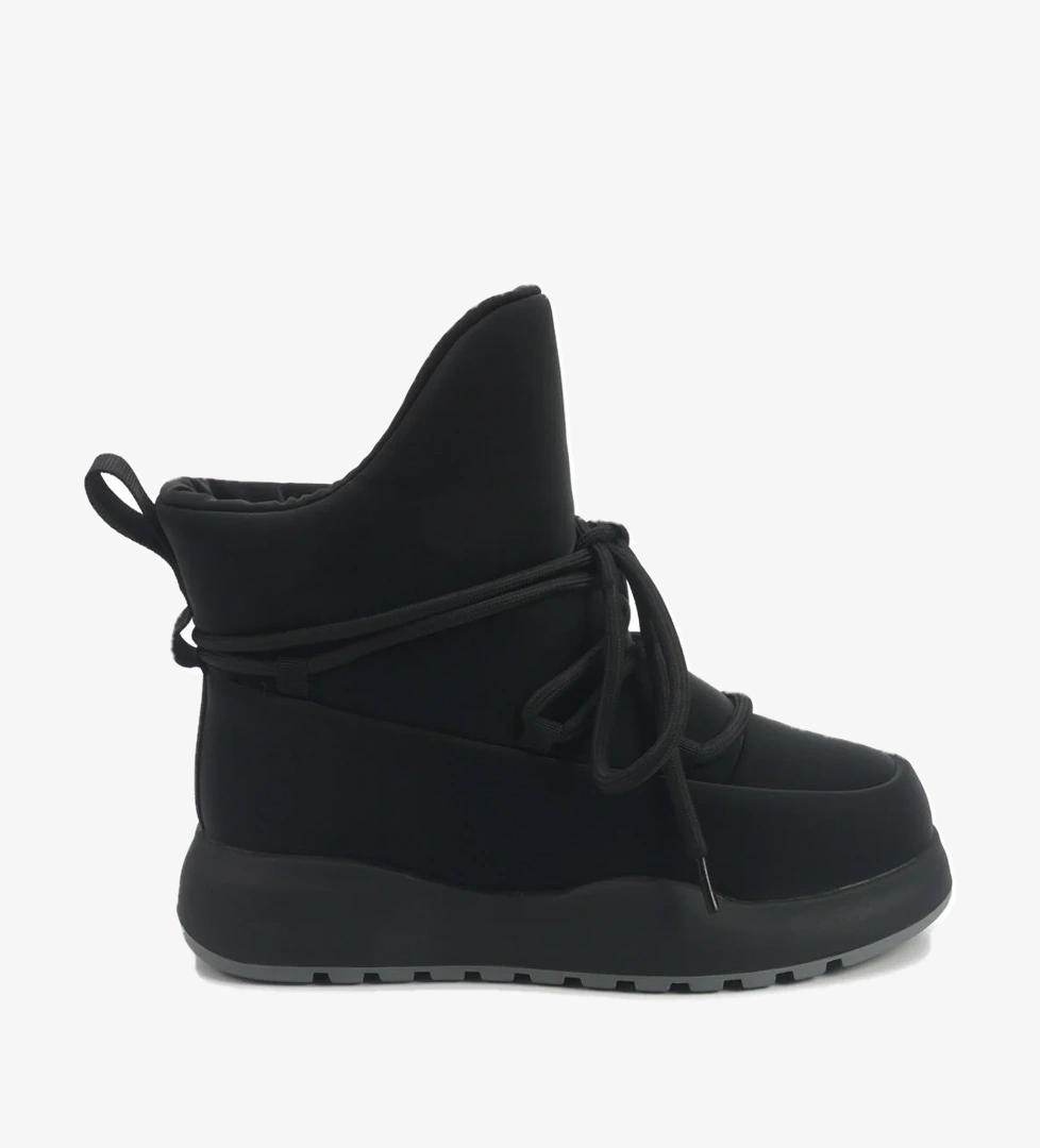 INT1225K124-KRK 5PR Siyah Kadın Kar Botu - Görsel 1