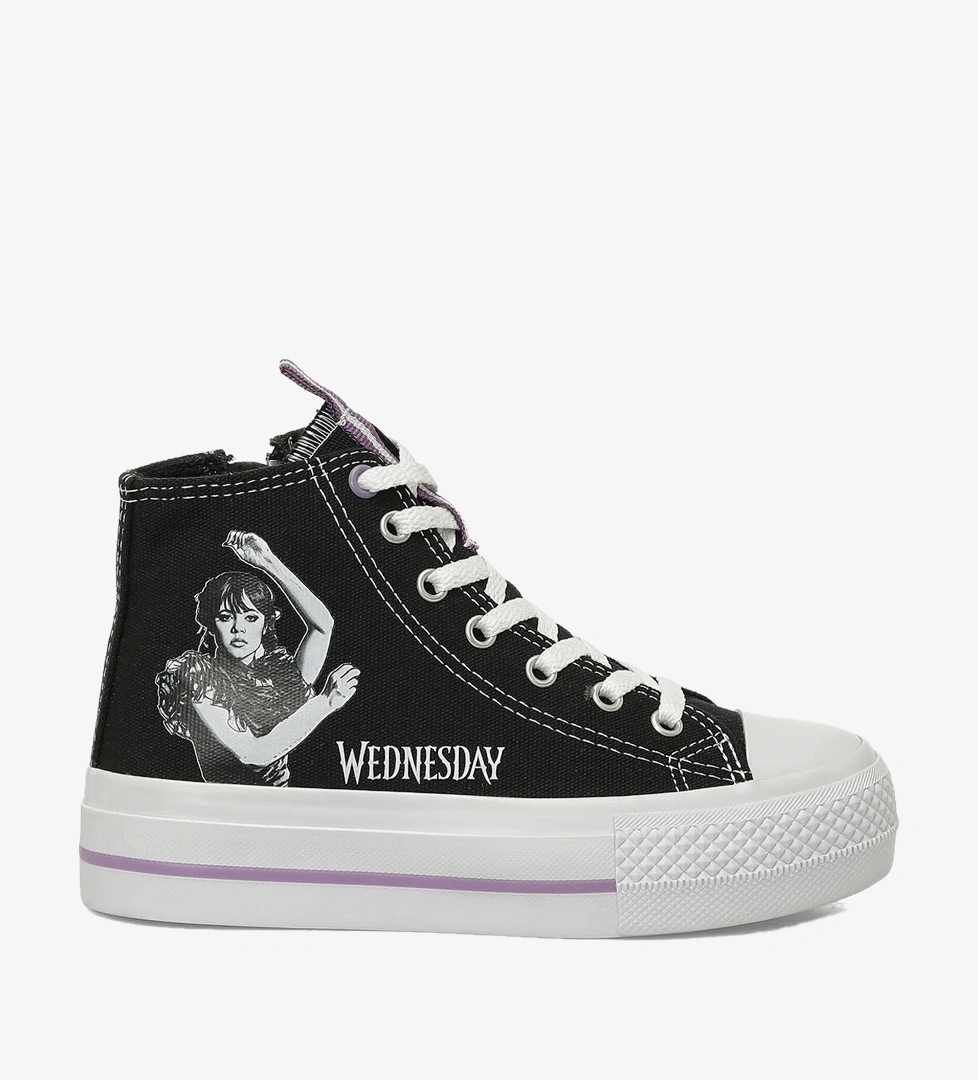 Wednesday WENDE.F6FX Siyah Kız Çocuk High Sneaker