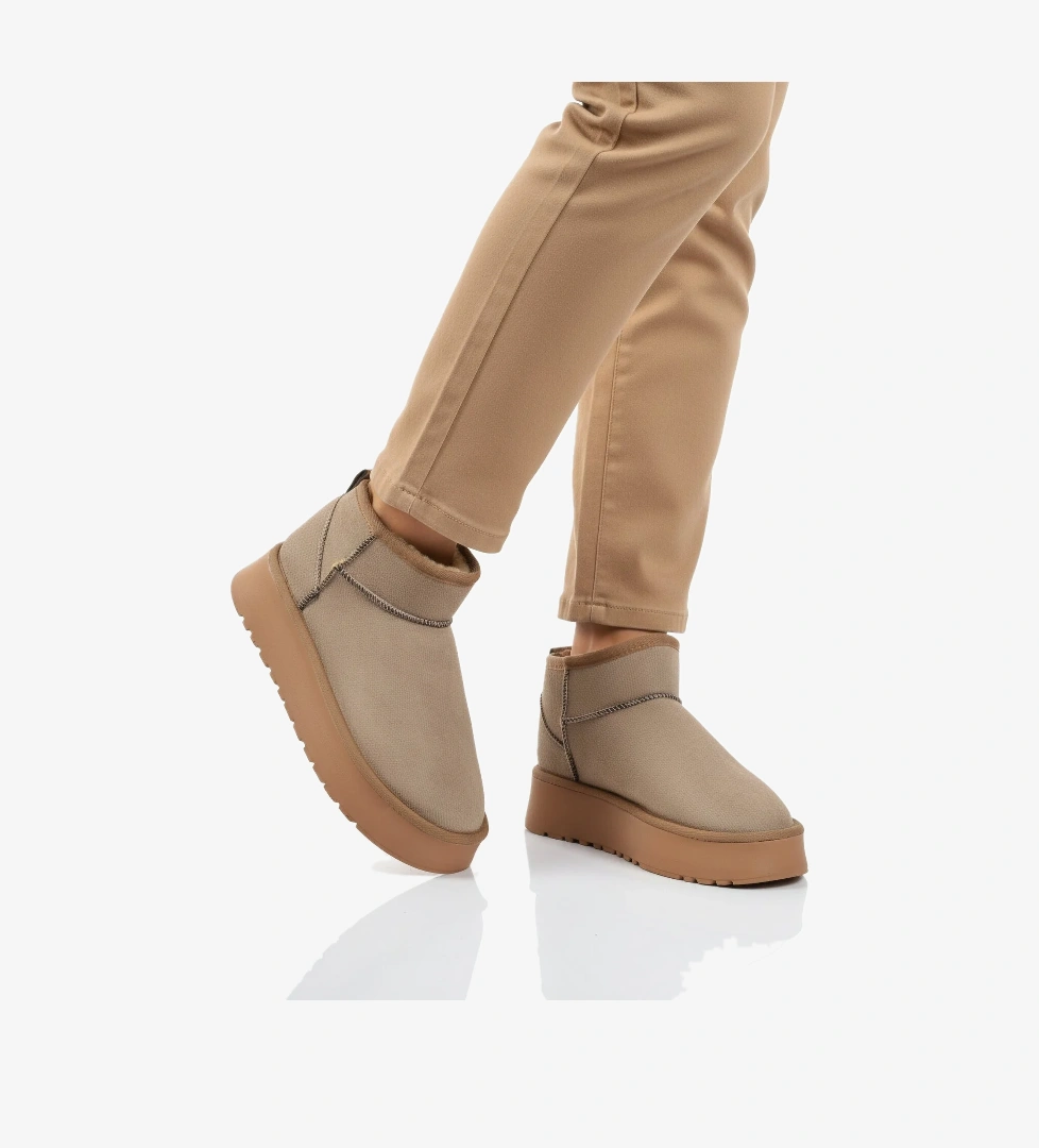 Vizon İçi Kürklü Soğuğa Dirençli Kadın Bot U-400 Z