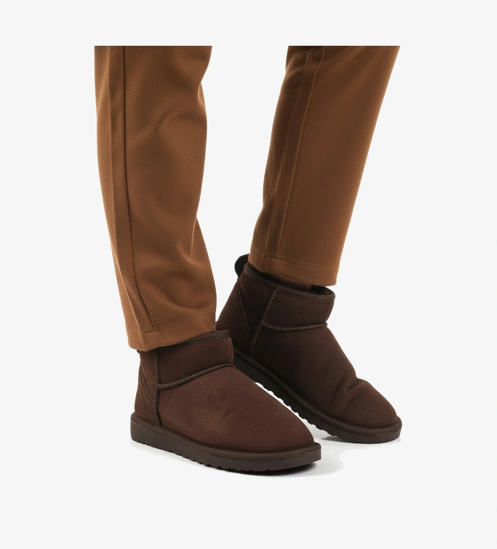 Kahve İçi Kürklü Soğuğa Dirençli Kadın Bot U-19 Z