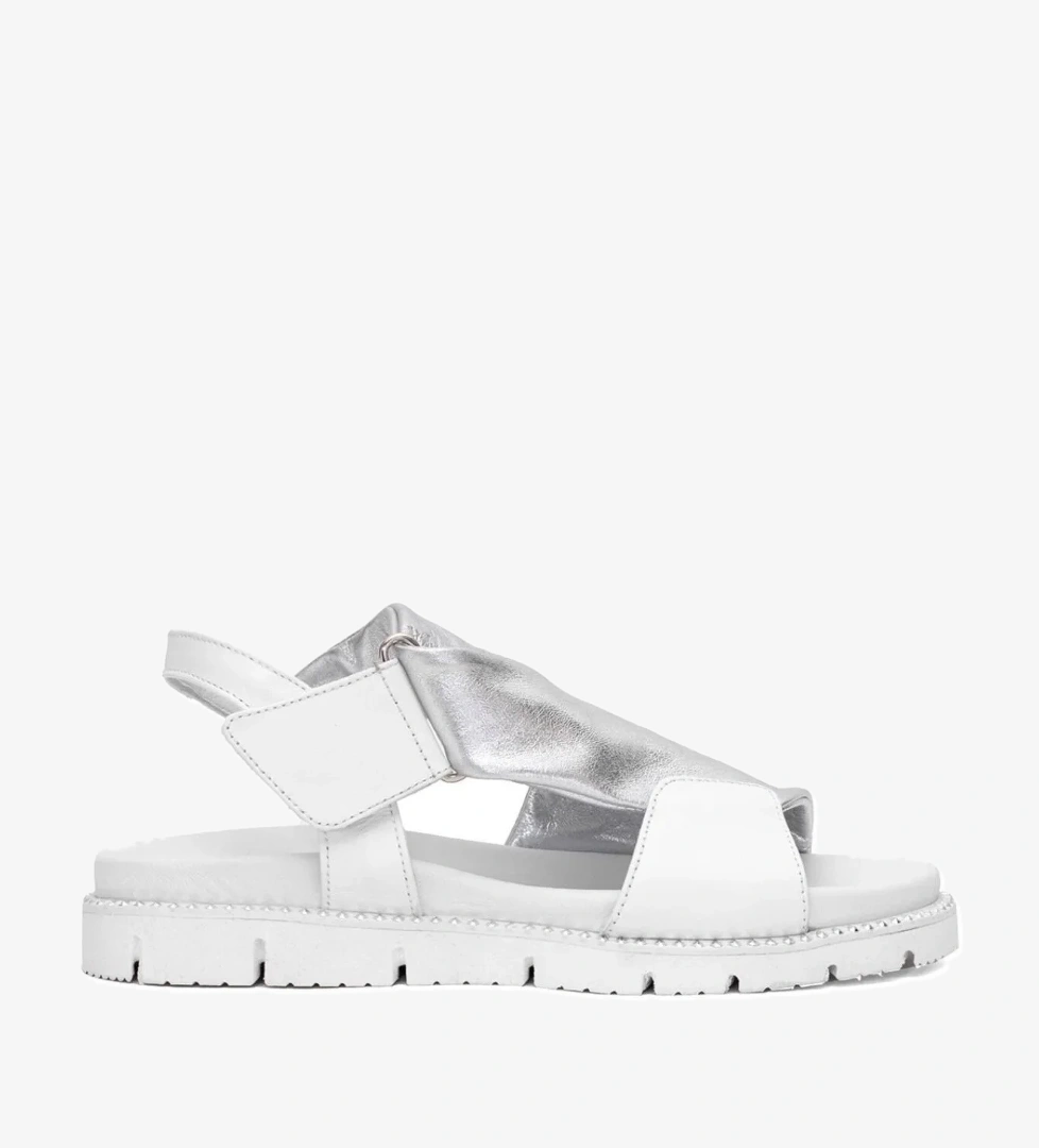 Pomela Hakiki Deri Comfort Ortopedik Kadın Sandalet - Görsel 1