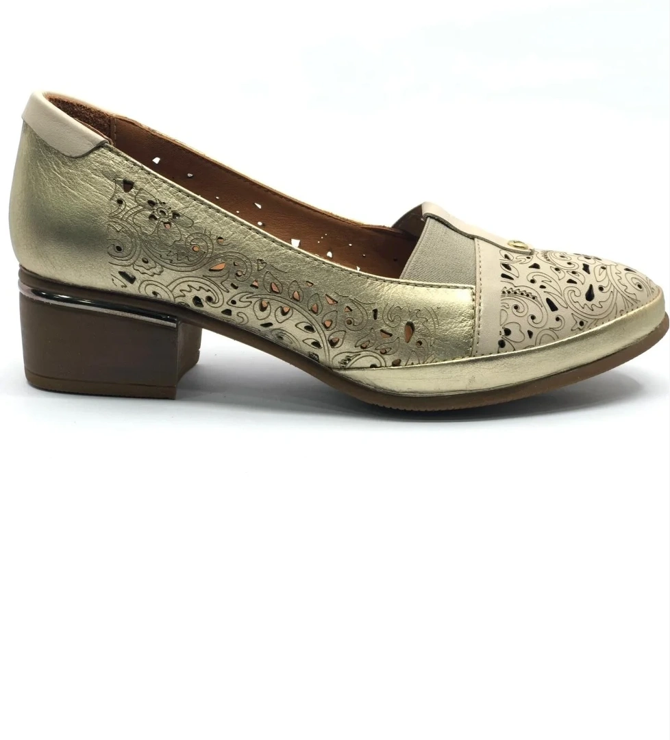 Venüs Tidro Hakiki Deri Comfort Ortopedik Kadın Klasik Topuklu Ayakkabı model görseli