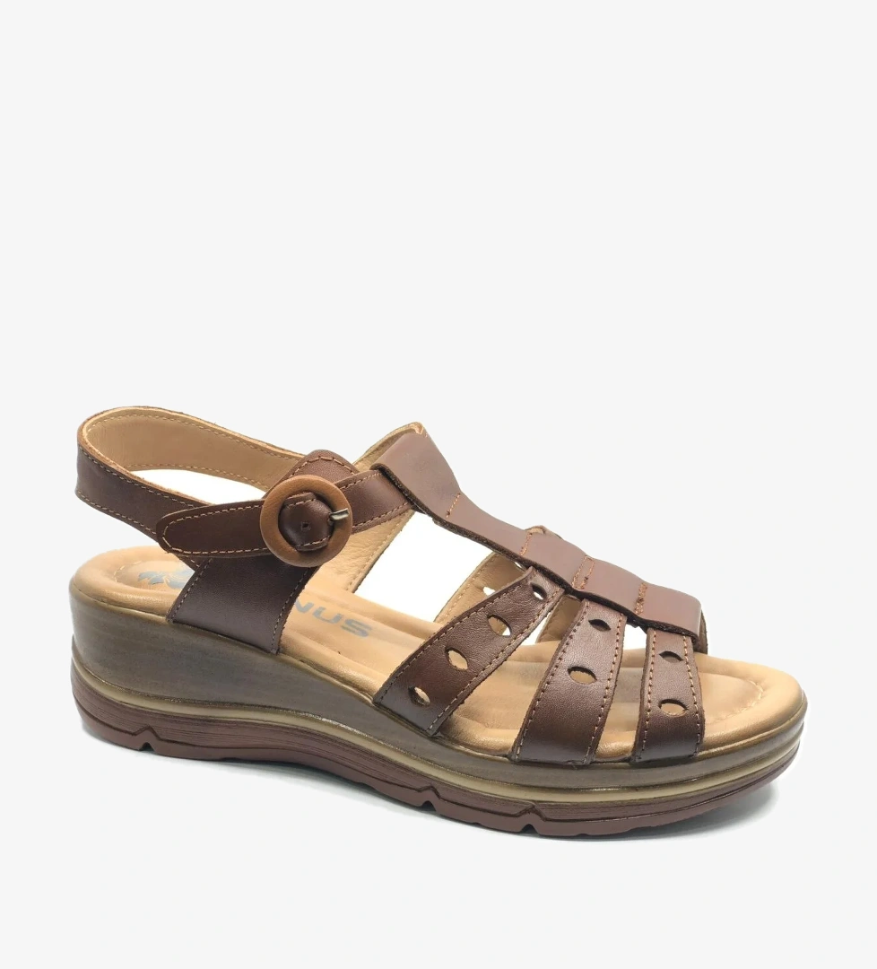 Venüs Hugle Hakiki Deri Comfort Ortopedik Kadın Sandalet model görseli