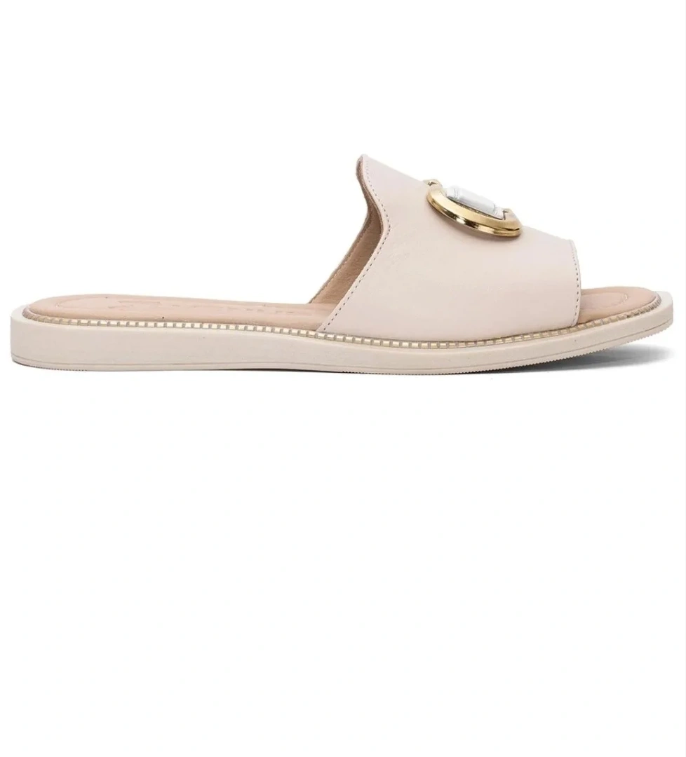 Drion Hakiki Deri Kadın Terlik