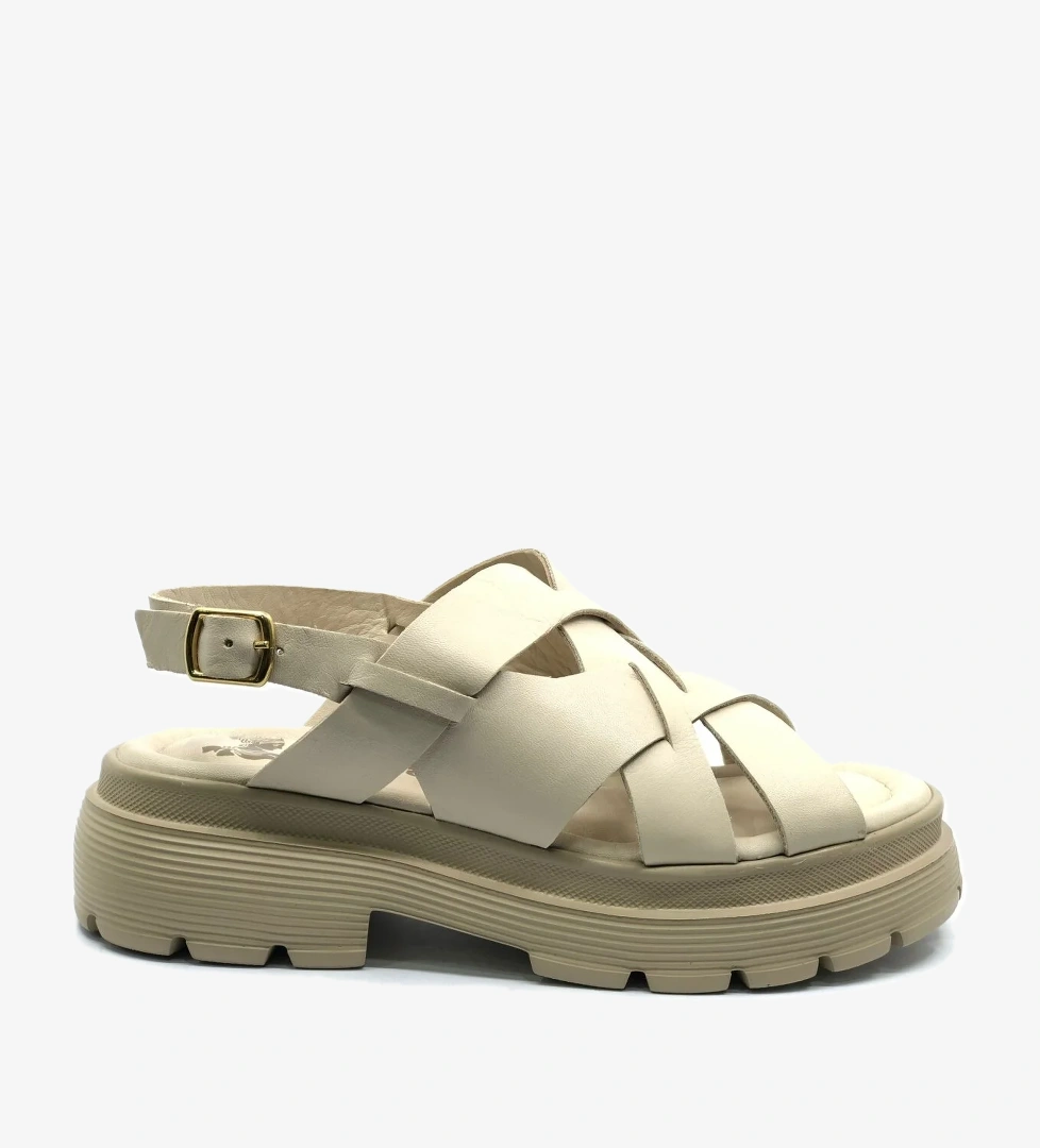 Fevare Hakiki Deri Comfort Ortopedik Kadın Sandalet - Görsel 1