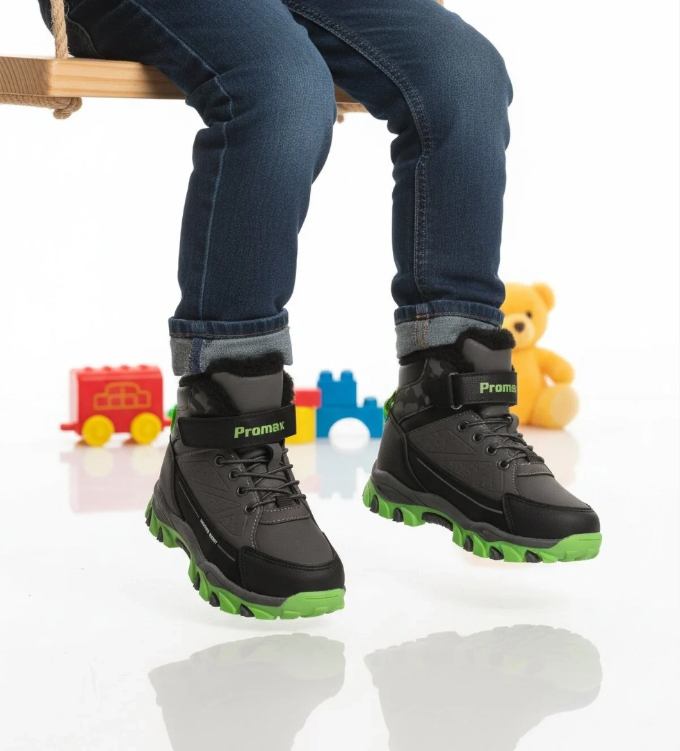 Füme Kürklü Kaymaz Cırtlı Erkek Çocuk Bot 2082 P