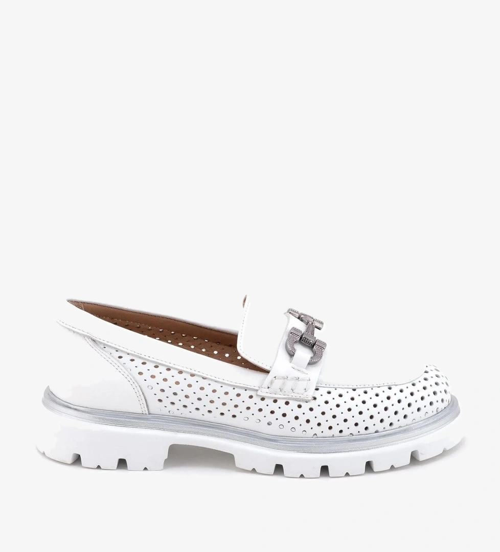 Cambridi Hakiki Deri Ortopedik Oxford Kadın Klasik Ayakkabı - Görsel 1