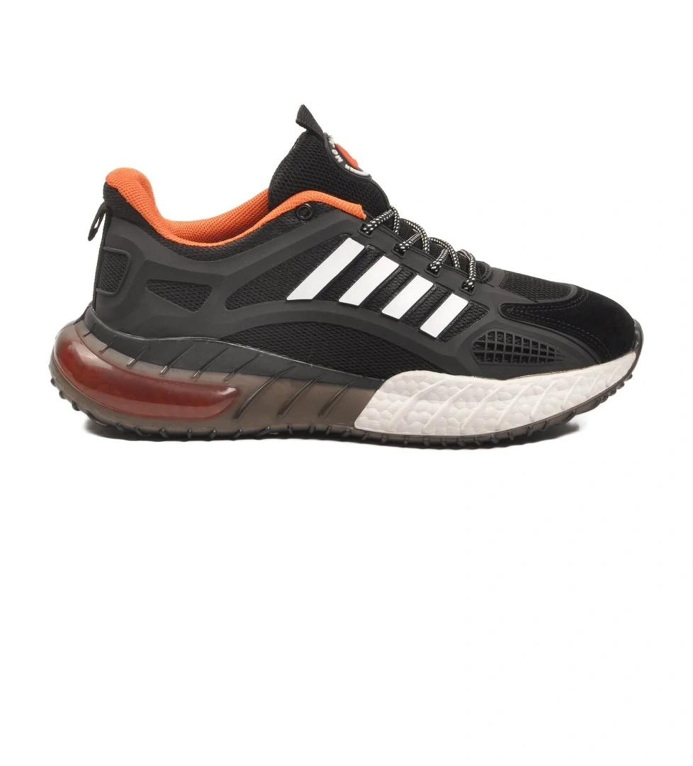 Siyah Beyaz Memory Foam Hafif Esnek Erkek Spor Ayakkabı 2237 M - Görsel 1