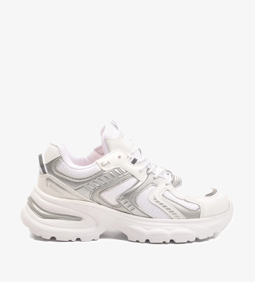 Ayakmod Bağcıklı Kalın Taban Hafif Kadın Sneaker 2318 G model görseli