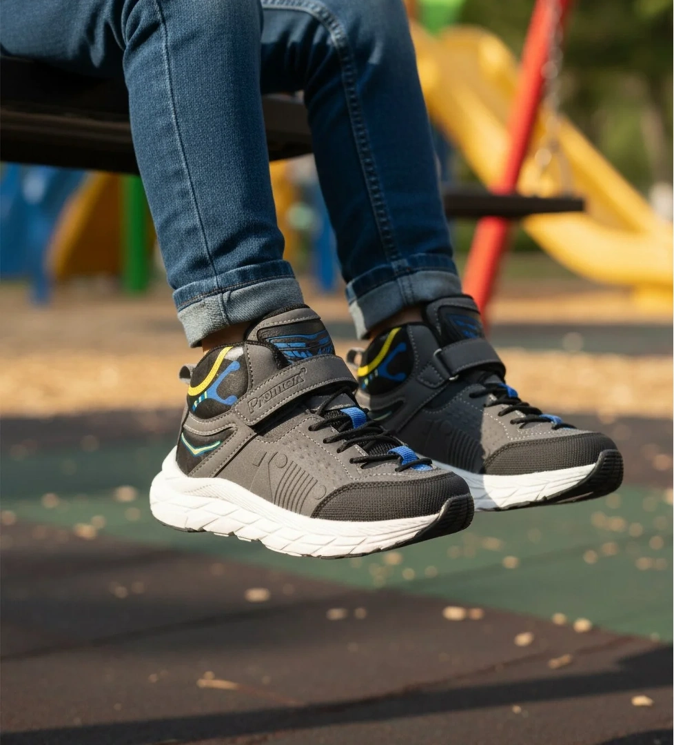 Füme Cırtlı Kaymaz Taban Erkek Çocuk Bot 1973 F