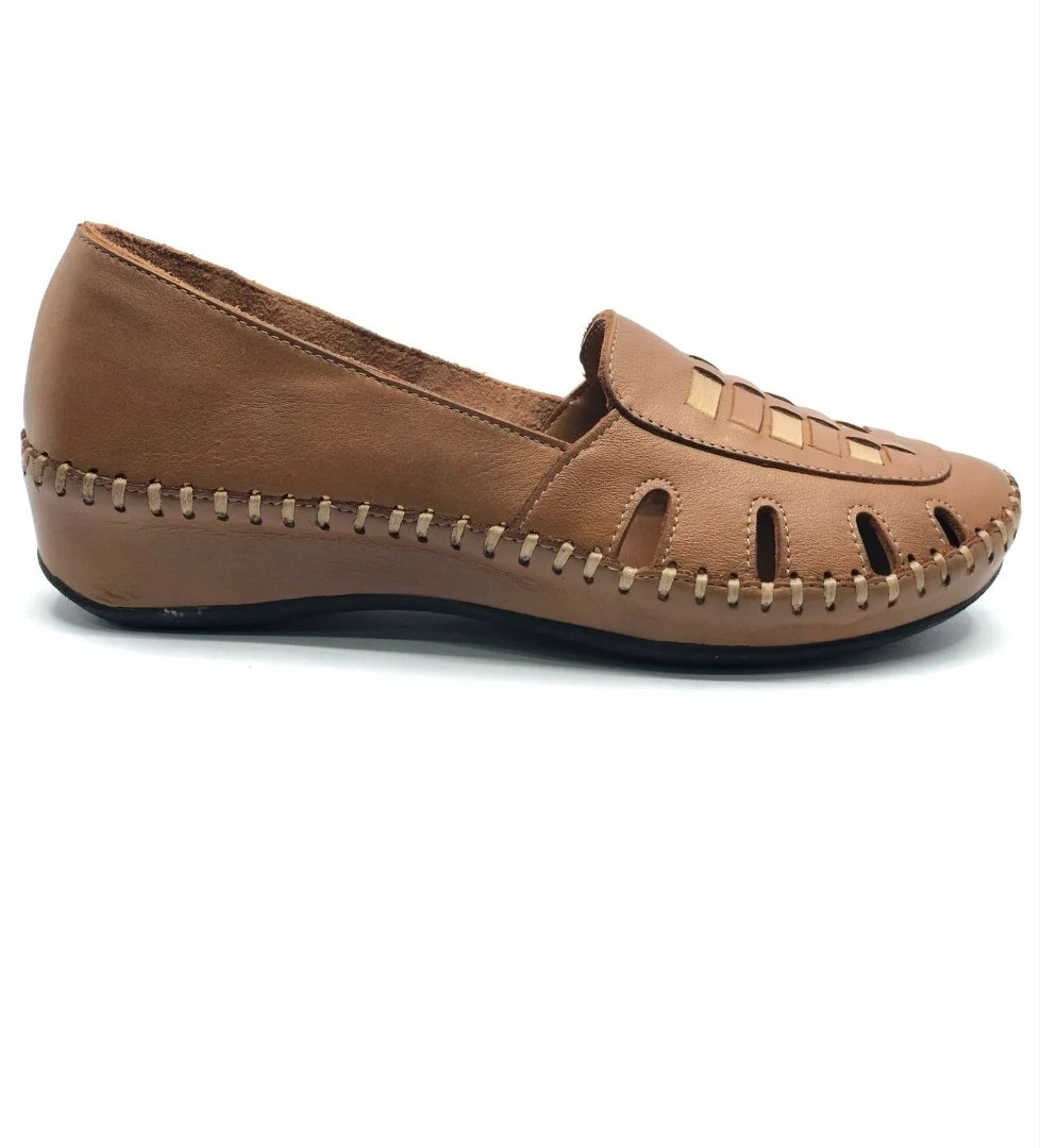 Alcedo Hakiki Deri Ortopedik Kadın Casual Ayakkabı - Görsel 1