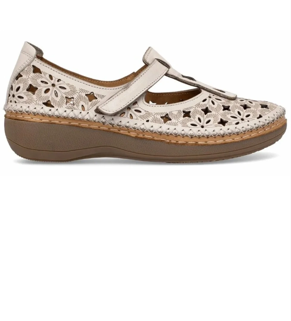 Vingii Hakiki Deri Kadın Babet Ayakkabı - Görsel 1