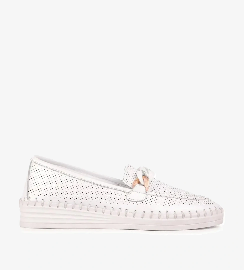 Blower Hakiki Deri Kadın Babet Ayakkabı