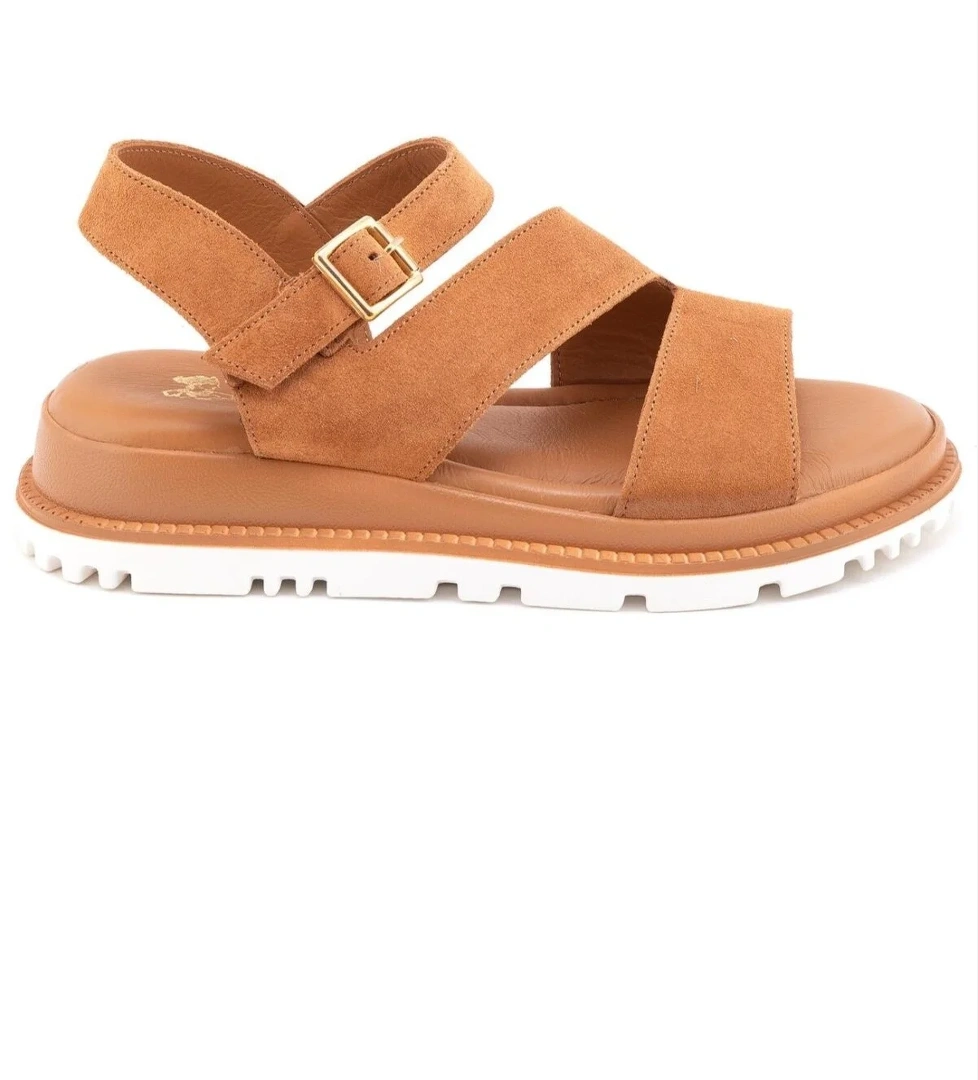 Venüs Hifli Hakiki Deri Comfort Ortopedik Kadın Sandalet model görseli