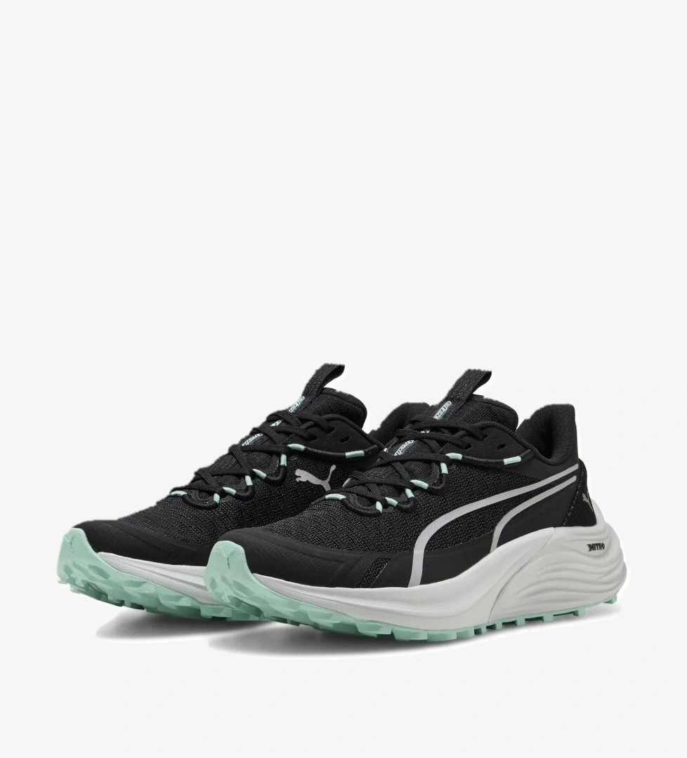 Puma Puma Siyah 31079006 Electrify Nitro 4 Trail Wns Kadın Koşu Ayakkabısı Sneaker | Flo Siyah - 1. görsel