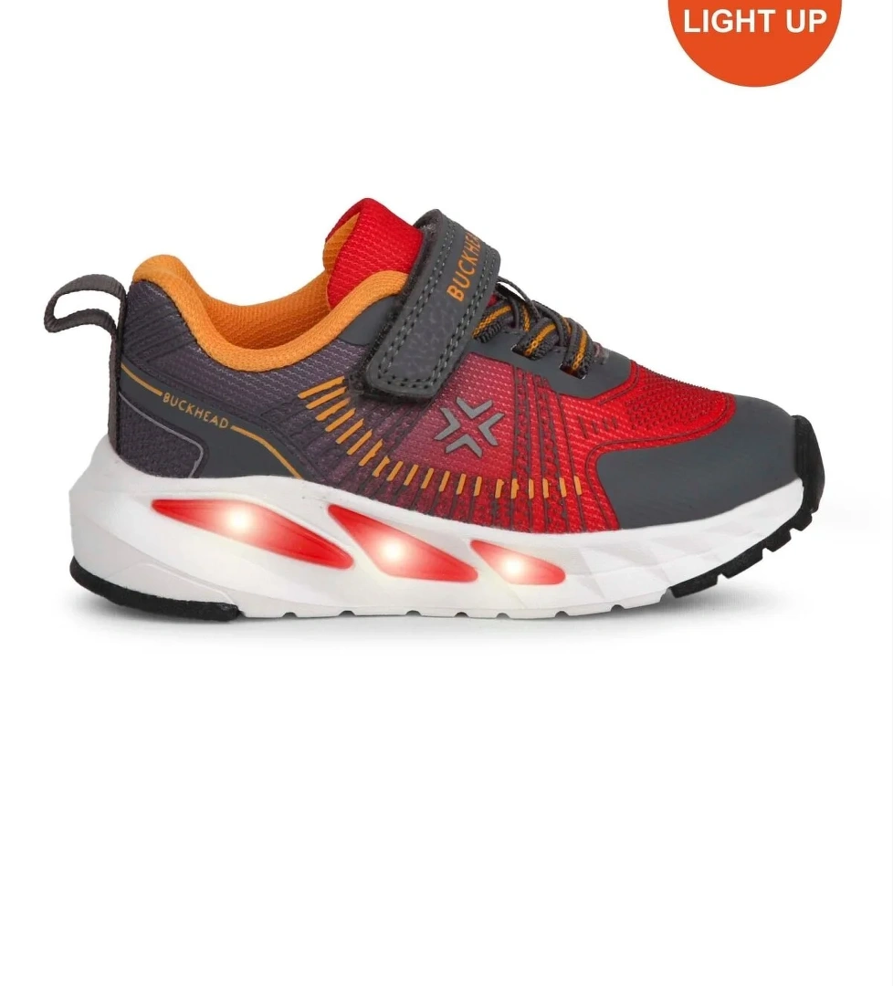 Buckhead Buckhead Kirmizi BUCK3045-033 Sonic Erkek Çocuk Işıklı Spor Ayakkabı Sneaker | Flo Kirmizi - 1. görsel