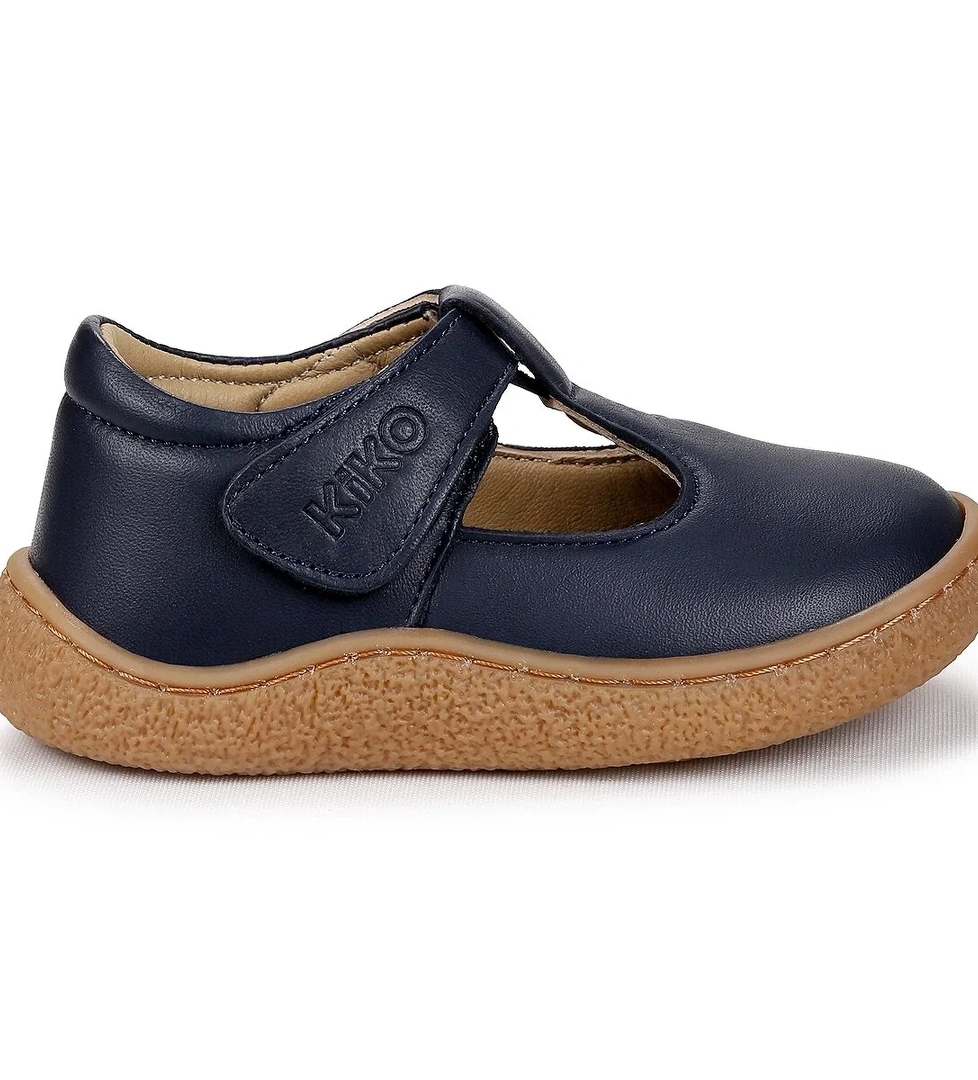 Lija %100 Deri Günlük Kız Bebek Babet Ayakkabı Lacivert