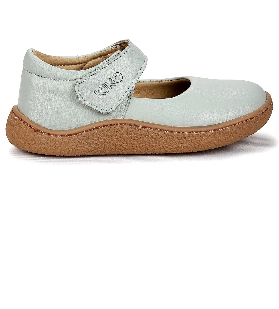 Lida %100 Deri Günlük Kız Çocuk Babet Ayakkabı Su Yeşili