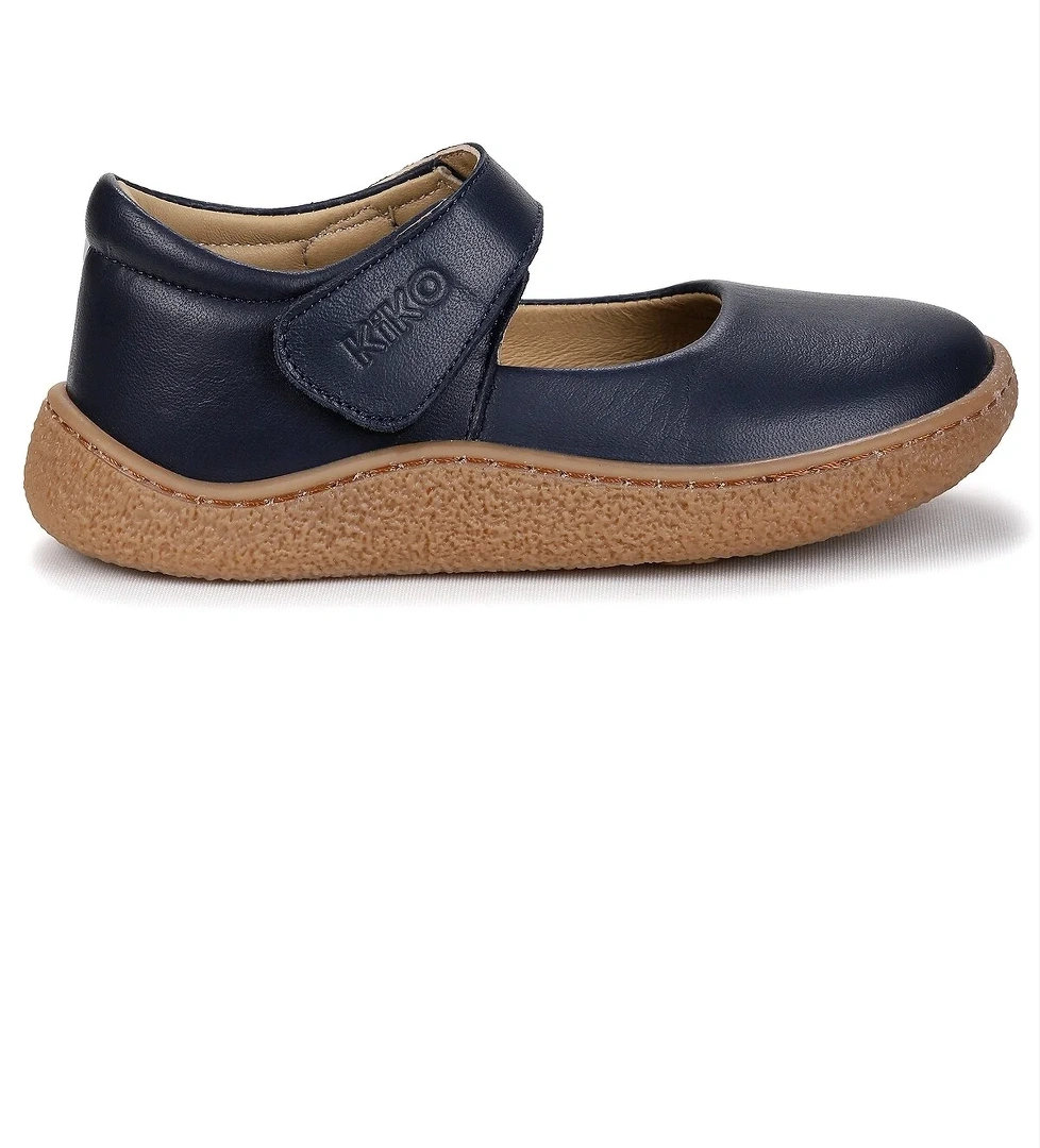 Lida %100 Deri Günlük Kız Çocuk Babet Ayakkabı Lacivert