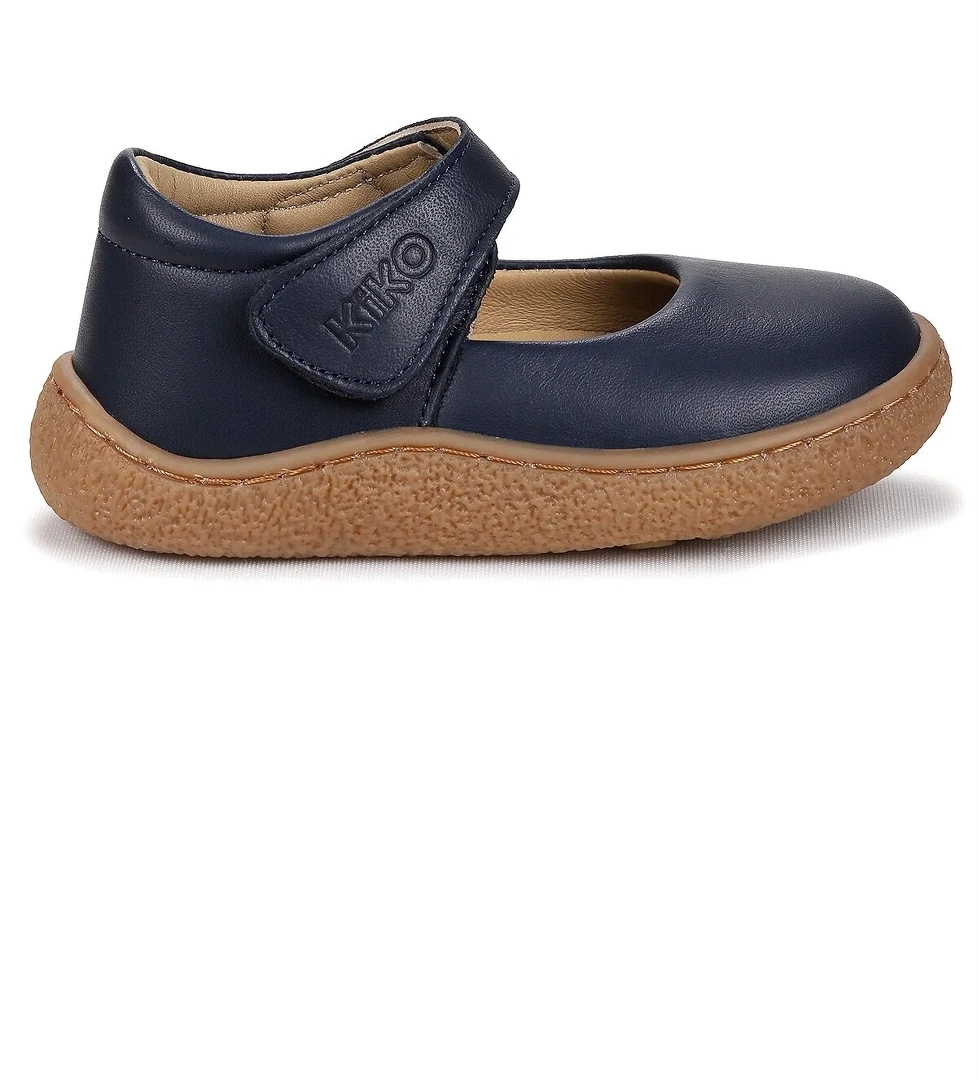 Lida %100 Deri Günlük Kız Bebek Babet Ayakkabı Lacivert