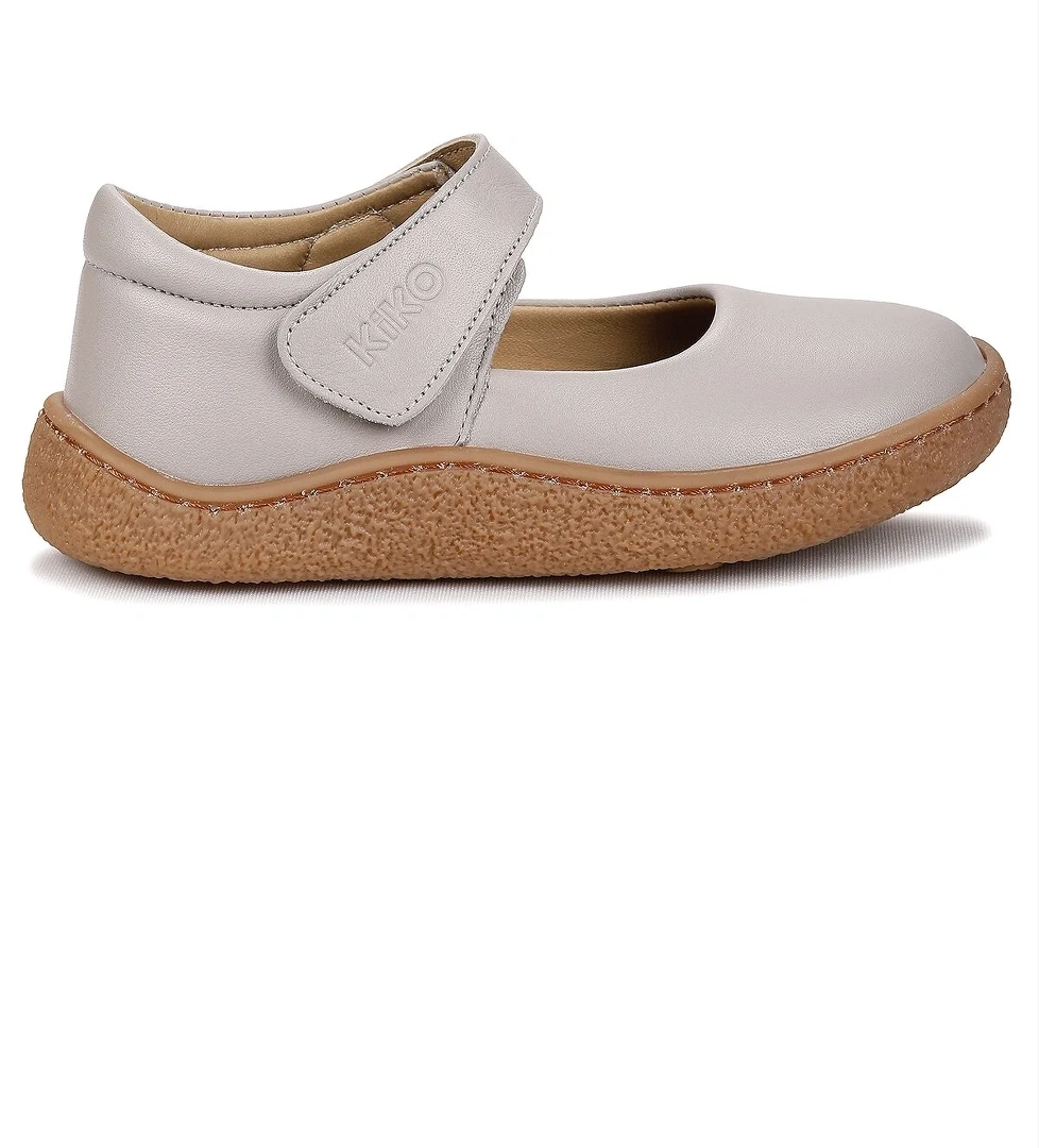 Lida %100 Deri Günlük Kız Çocuk Babet Ayakkabı Bej