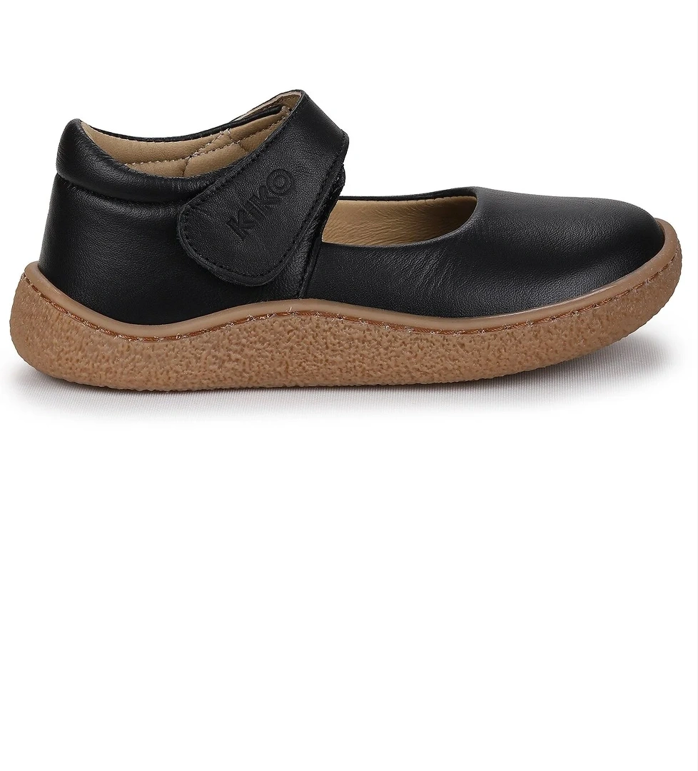 Lida %100 Deri Günlük Kız Çocuk Babet Ayakkabı Siyah