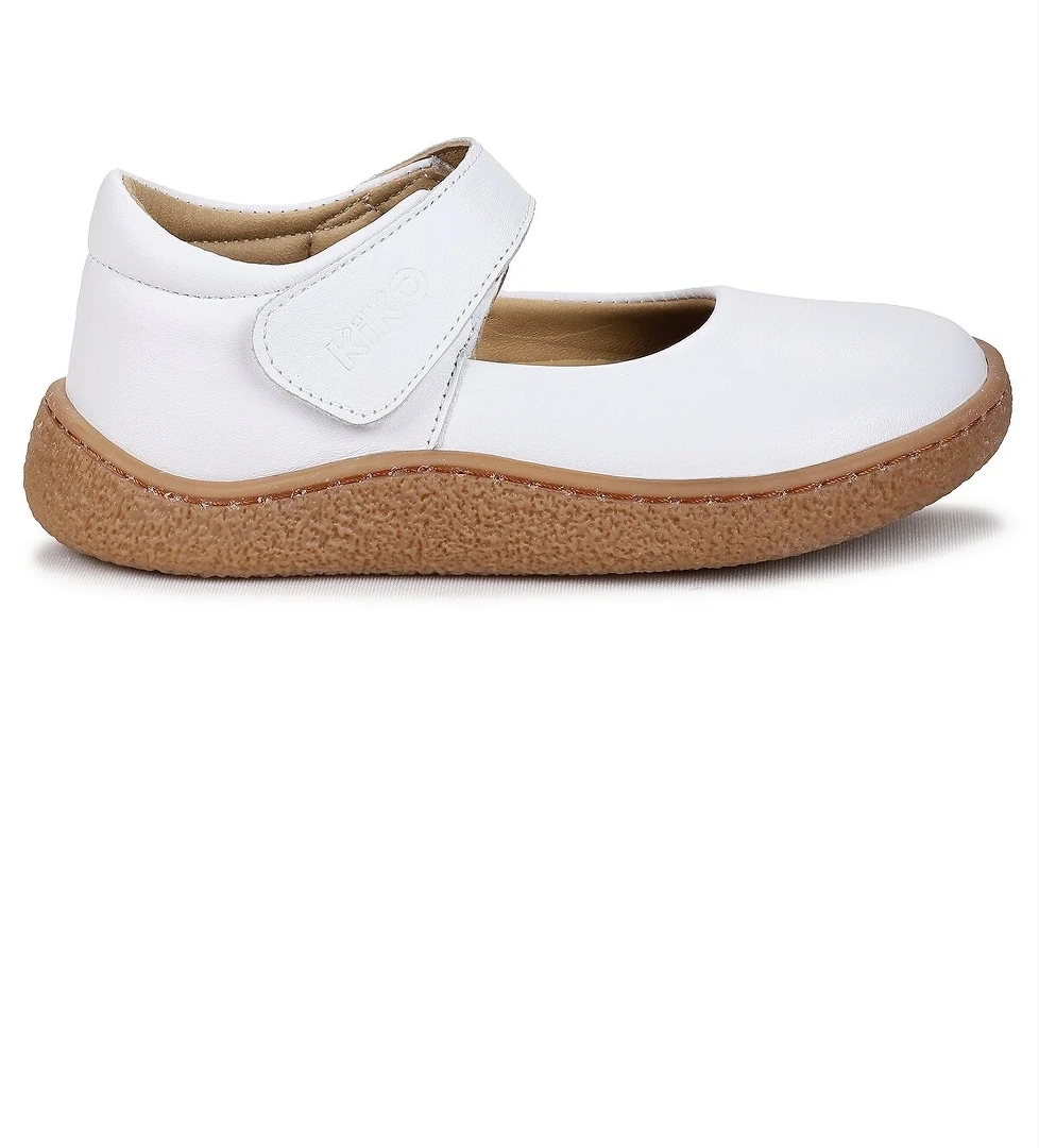 Lida %100 Deri Günlük Kız Çocuk Babet Ayakkabı Beyaz