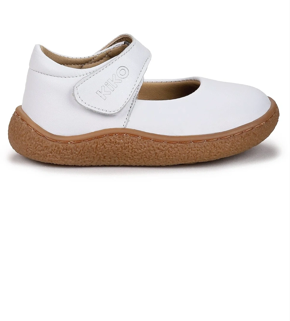 Lida %100 Deri Günlük Kız Bebek Babet Ayakkabı Beyaz